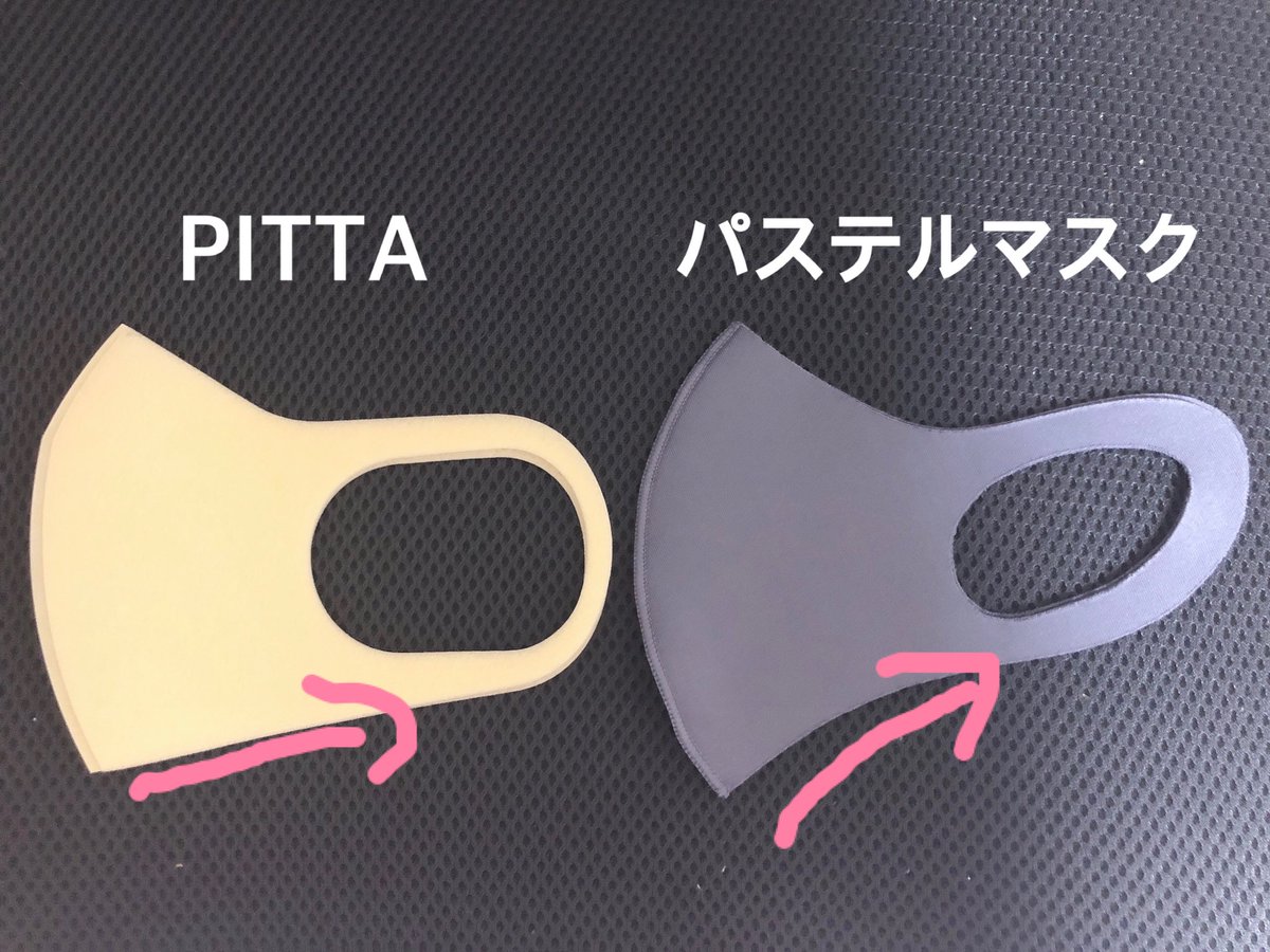 𝓂𝑜𝓂𝑜 戯ちゃん Seikeisitaidebu 愛用マスクのパステルマスク 通称 イオンマスク 買ってみたら ピッタより小顔に見える フェイスラインの角度がピッタより急で 生地が余って浮いてこないからだと思う 伝われ 接触冷感 速乾 Uvカットあり