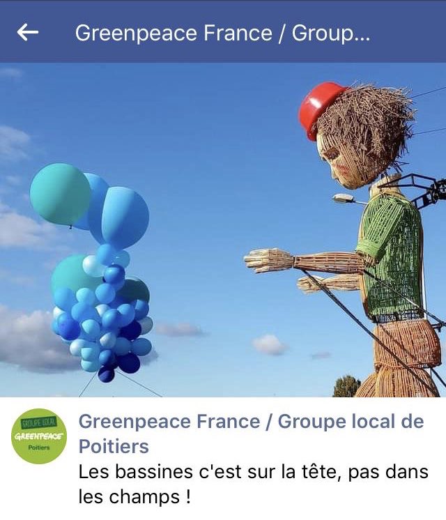 Lili marche avec les 3500 autres participants, lors de la manifestation organisée contre l’installation de bassines d’irrigation le long de la Sèvre.