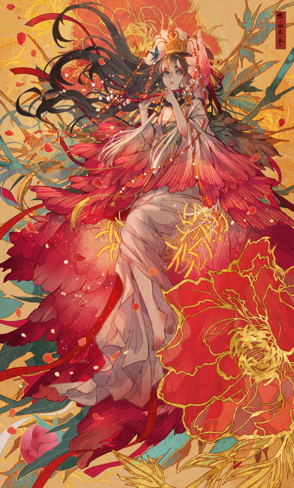 七原しえ 初画集出版 Shie Nanahara 画像を4枚晒したらrtがきてフォロワーがぶわーって増えると聞いて ちょっと怖い和柄とお花イラスト T Co Oviu6mohew Twitter