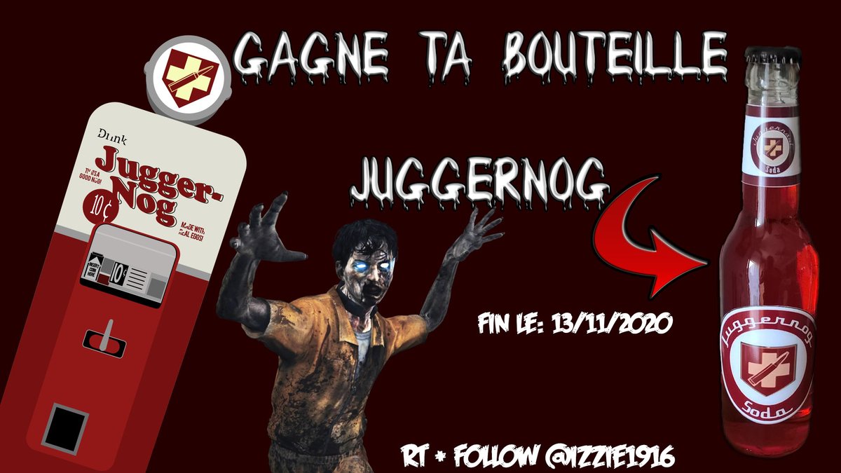Izzie1916's tweet photo. A l'occasion de la sortie de #CallOfDutyBlackOpsColdWar et le retour de l'atout Juggernog du mode Zombies :

Je vous fait gagner une réplique de la bouteille du jeu réalisée par mes soins !

-> Pour participer RT + FOLLOW

Tirage au sort le 13/11/2020 à 20h

Bonne chance ! https://t.co/sYSDEUr8WG