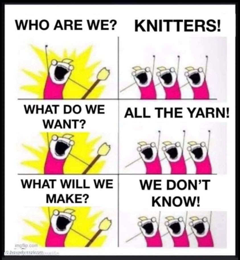 knit_pro's tweet image. Yep, and then we'll cast on 6 different things. 
How many knitting and crochet projects have you on the go at the moment.
