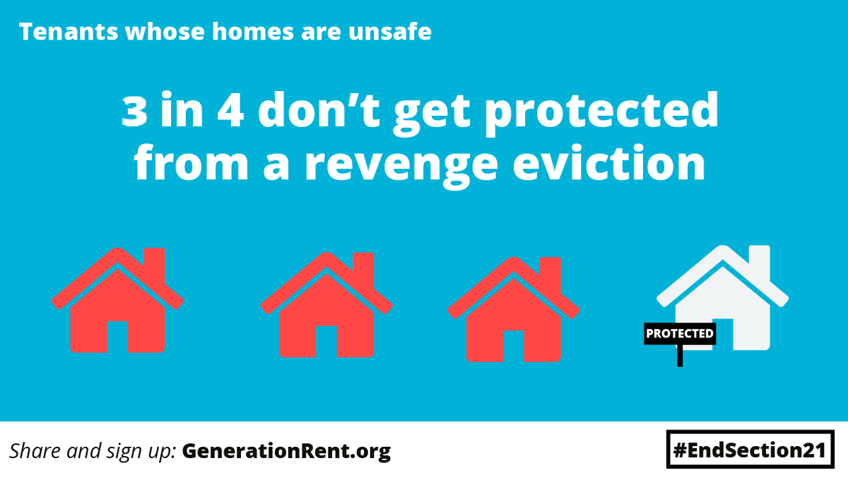 Tenants in unsafe homes rely on their council to protect them from a revenge eviction, but too many go unprotected. We just need to  #EndSection21