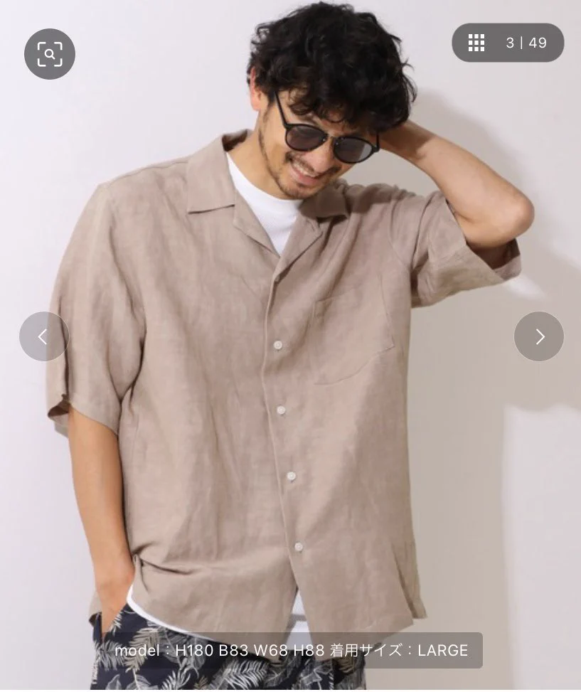 モデルの顔が曇りすぎ…！？Lサイズを着させてあげて…ｗｗ