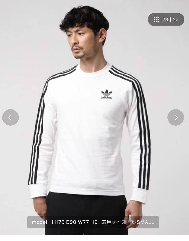 モデルの顔が曇りすぎ…！？Lサイズを着させてあげて…ｗｗ