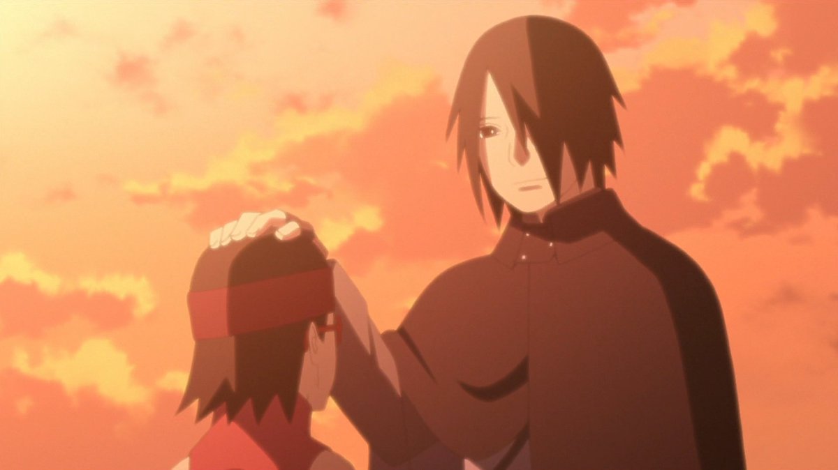 n_uchihas2's tweet photo. I'm sorry but what I care the most in Boruto is this relationship, Sarada is Sasuke's "cute little peanut" ❤️ #papasuke #icantwiththem https://t.co/86BuMx79jQ