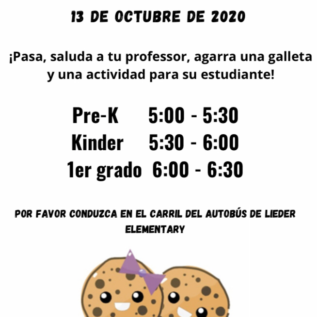 CFISDLieder's tweet photo. ¡Desde Pre-K hasta 1er grado, acompáñenos en el carril del autobús mañana para ver a su maestro y llevarse un regalo a casa! #cfisdopportunityforall #cfisdspirit #growinglieders #familyengagement #bettertogether https://t.co/m56sYx7729