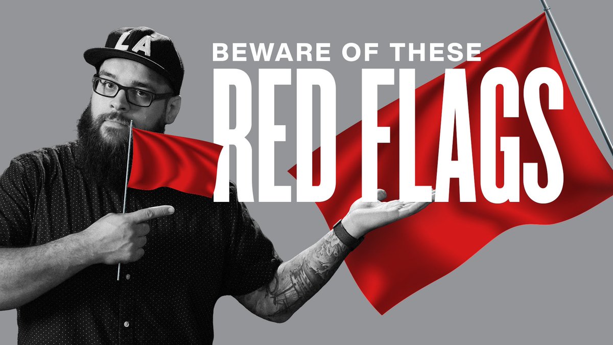 theChrisDo's tweet photo. You’ve been warned. Run If You See THESE Red Flags! With @mrbenburns_  
https://t.co/GdPIkAfJu7 https://t.co/QJyJzf74cl