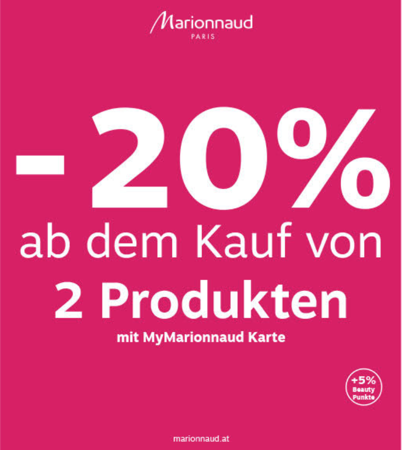 pluscity_at's tweet photo. 🏵️ Marionnaud - Rabatt! 🏵️
❤️ - 20% ab dem Kauf von 2 Produkten mit MyMarionnaud Karte bis 18.10. gültig❤️ https://t.co/kAvDKinEYz