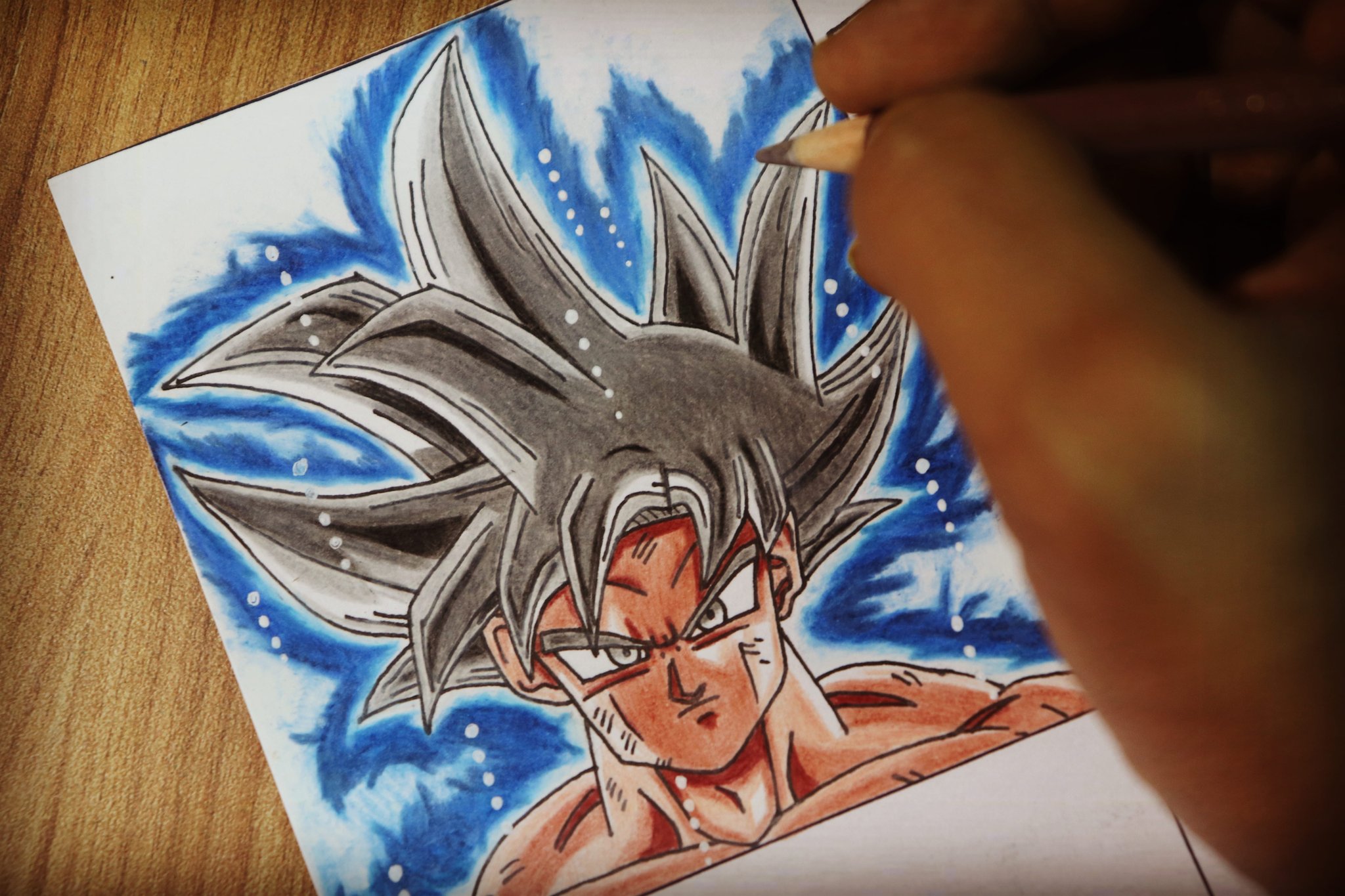 Ultra Instinct Goku drawing by AngelGabryel on DeviantArt