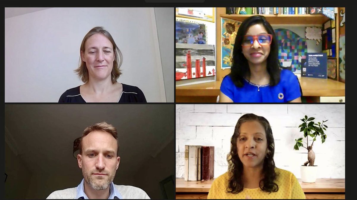 VarshneyAnita's tweet image. Great #SAPPurposeNetwork session tonight, discussing the details in our #SDGAmbition Guides and how they can help companies bring together their #SDG #Strategy, #Partnerships and #Programs to create an #impact for our #planet🌎

Start your journey here:
unglobalcompact.org/take-action/sd…