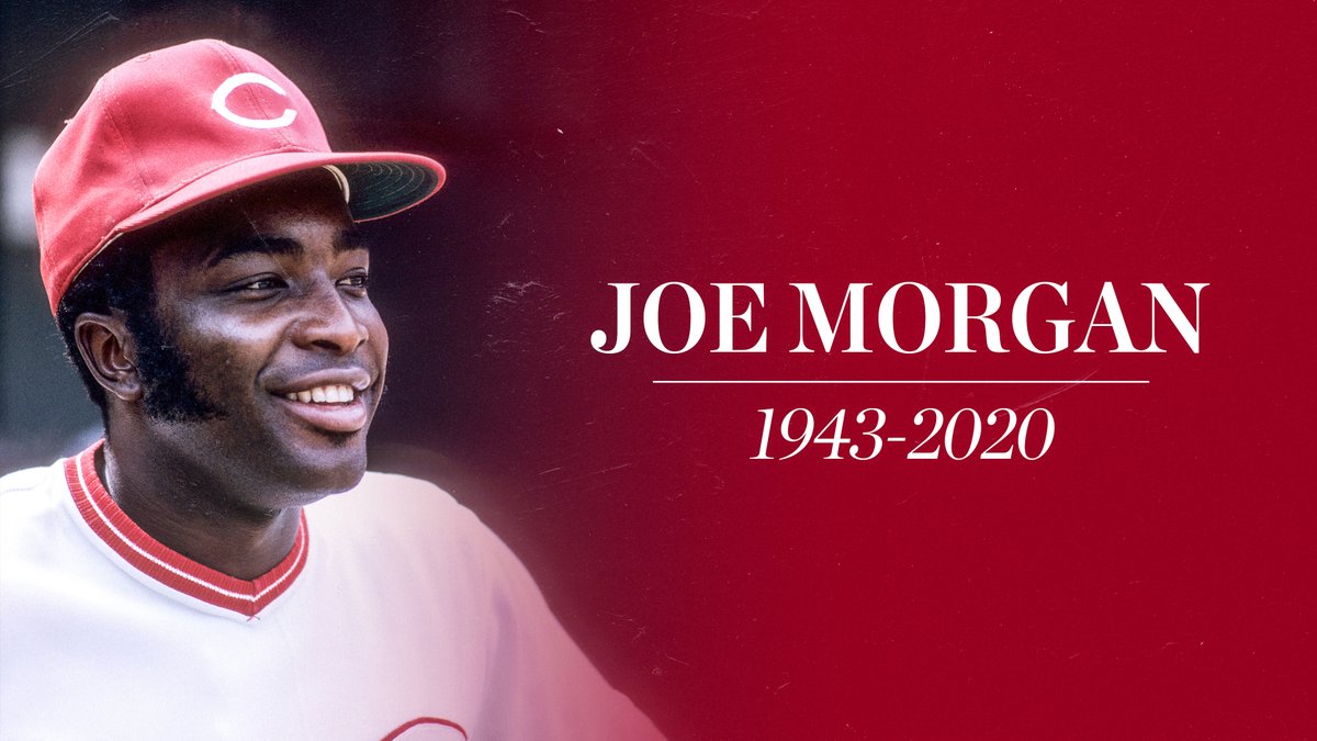 SInow's tweet photo. Baseball legend Joe Morgan has passed away.
RIP Little Joe 🙏
◦ 10x All-Star
◦ 2x World Series champion
◦ 2x NL MVP
◦ 5x Gold Glove Winner https://t.co/9Yfqp4lNQ1