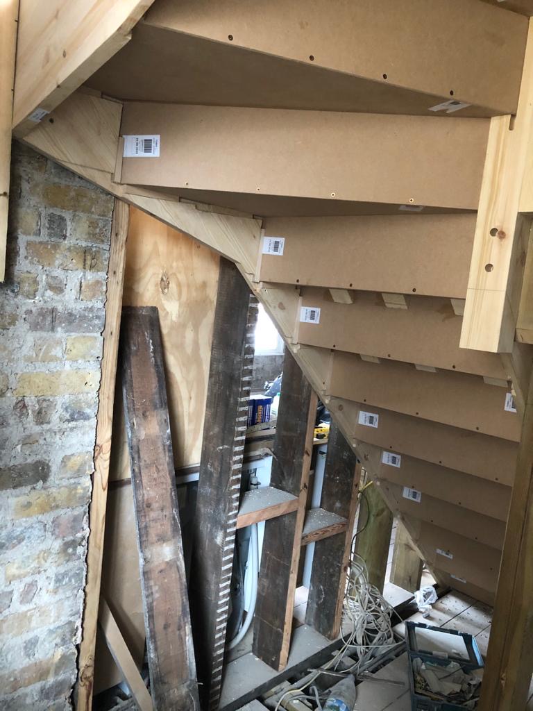 rbbconstruction's tweet photo. Our #carpenters have completed the installation of #stairs and #balustarde at our project in #bethnalgreen #buildingservices #localbuilder #walthamstow #stokenewington #loughton #chigwell #northlondon #eastlondon https://t.co/ITRGMmv5VT