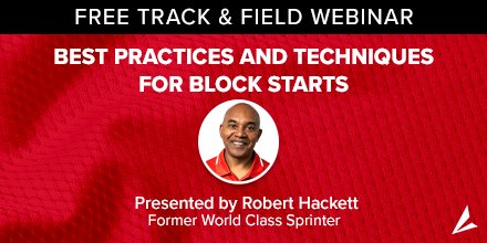 Wanna learn how to get out of the blocks properly? Learn from the best, Robert Hackett, as he gives you techniques to make you better.  Wednesday, Oct. 14th at 6 PM Central.  
bsnsports.com/ib/blockstarts  #NBA #USA #speed #sprinter
