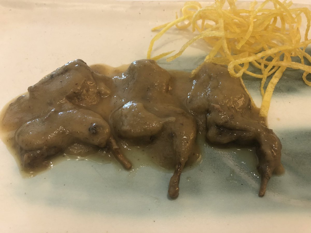 Uno de esos sitios que nunca decepcionan. <a href="/VilloldoMadrid/">Restaurante Villoldo</a>. Cocina muy confortable y amabilidad a raudales (por cierto, felicidades Pilar). Como estar en casa. Pimientos rojos asados en leña, menestra de setas, mollejas en su guiso, codornices.