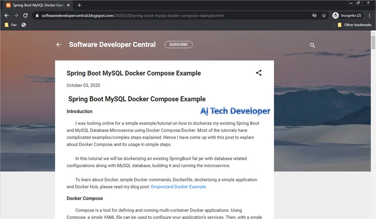 AjTechDeveloper's tweet image. #KeepLearning: Learn @Docker , #Dockerfile , #DockerCompose ,#Microservices on @kubernetesio , #Minikube in simple steps at #SoftwareDeveloperCentral using the 3 part tutorials below:         1.softwaredevelopercentral.blogspot.com/2017/11/dropwi…
2.softwaredevelopercentral.blogspot.com/2020/10/spring…
3.softwaredevelopercentral.blogspot.com/2020/10/spring…
