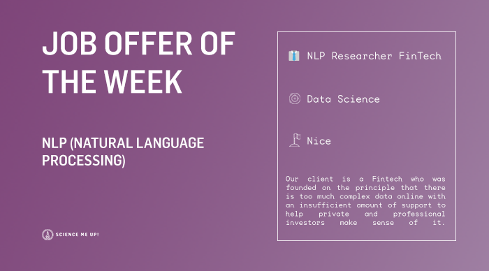 Science_me_Up's tweet photo. This week we are highlighting our offer in #NLP! 🗣️
🛰️ Find out more: https://t.co/uHLkUwaj7B
#JobmeUp #NaturalLanguageProcessing #DataScience #MachineLearning #DeepLearning #IA #AI #ArtificialIntelligence #FinTech #tech #TAL #PhD #ComputerScience #Python #Pythorch #IT https://t.co/a8TrUbNs0R