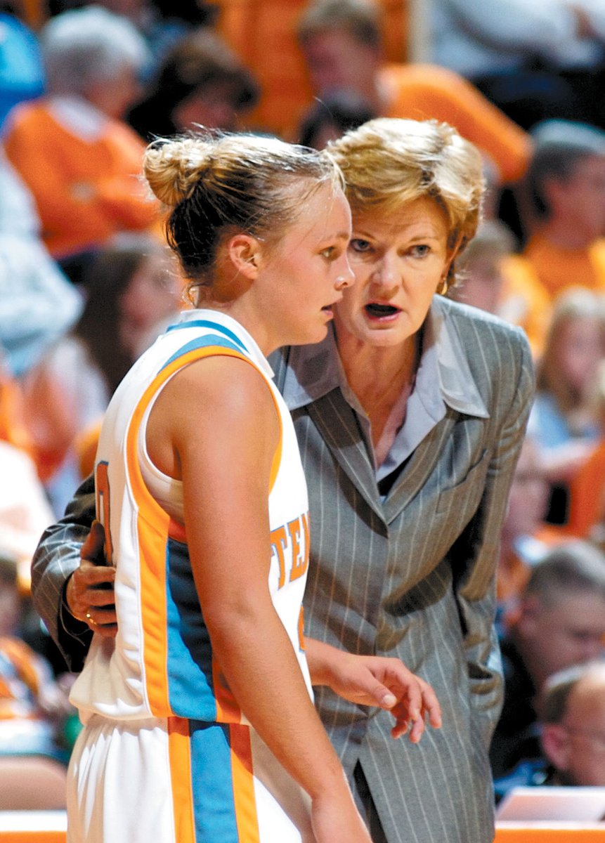 2/2Pat went to a local sporting goods store to buy her team practice uniforms with her own money. The only orange jerseys she could find had baby blue borders on the trim and numbers Hence, the tradition of the Lady Vols incorporating subtle baby blue to honor the program's root