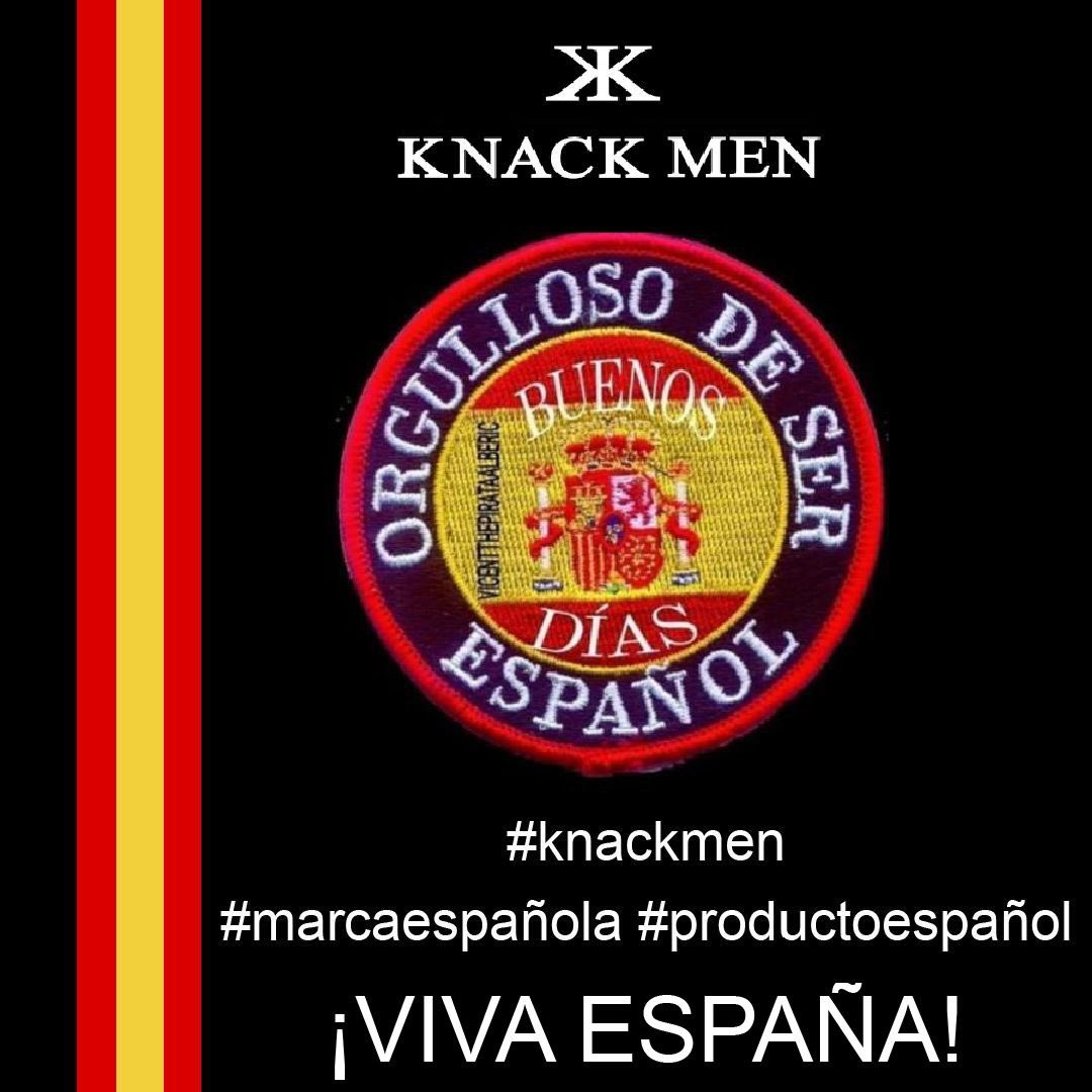 Knack_Men's tweet photo. VIVA ESPAÑA! Feliz día de la Hispanidad!
Orgullosos de ser una marca y empresa española y ofrecer producto nacional. 
#marcaespaña #marcaespañola #productoespañol #productonacional #knackmensiempreconespaña https://t.co/okQGwxRI42