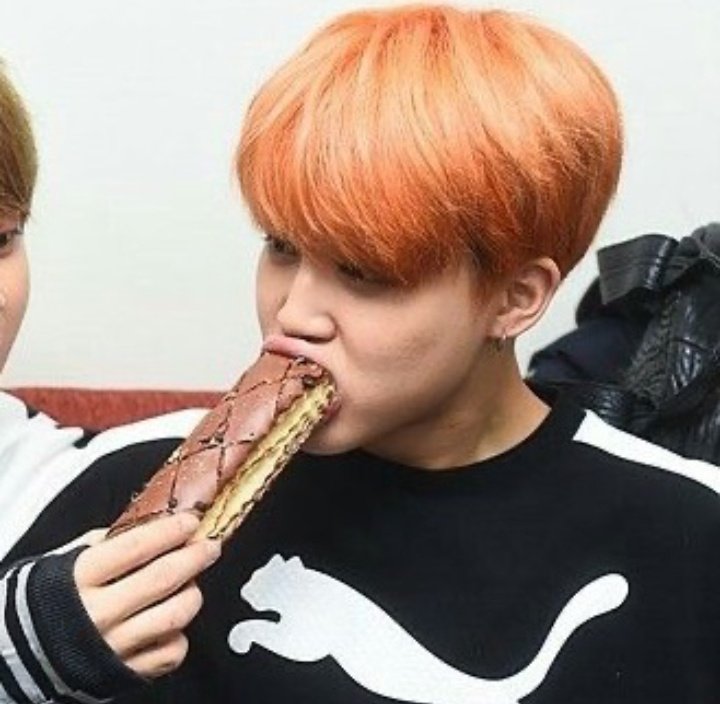 He munches tiny