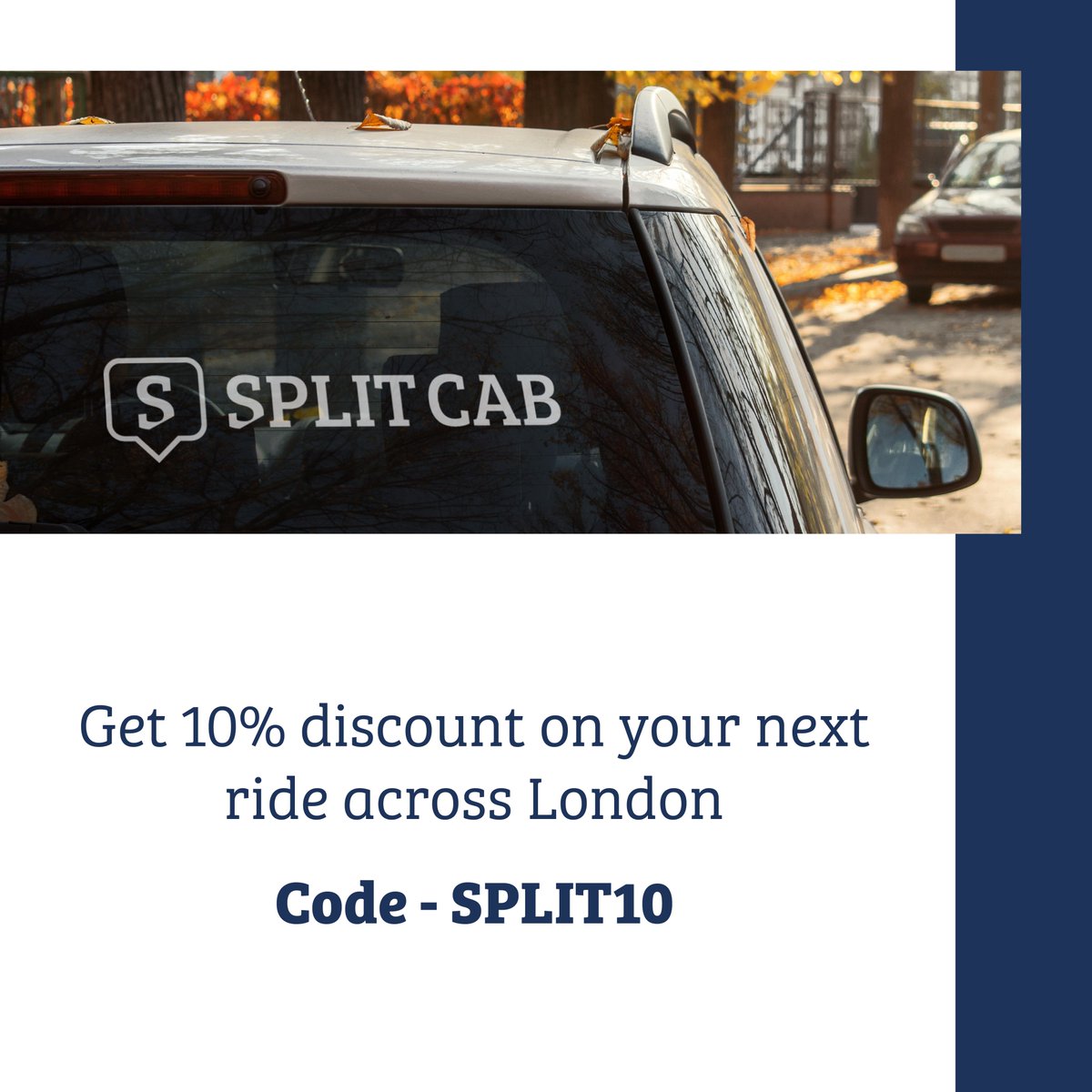 Choose safe and the cheapest cab for your essentials rides across the London. Use code 'SPLIT10' to get 10% discount on your next ride.

Book now - bit.ly/3eQL0iF

#splitcab #londonist #london #Minicab #taxicab #MondayVibes