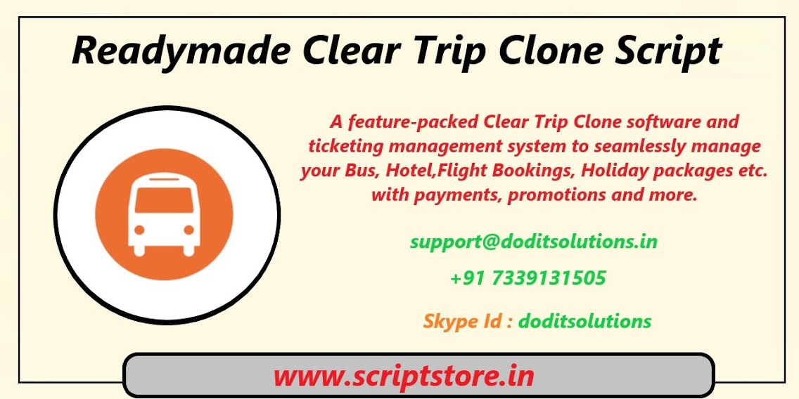 Dod_itSolutions's tweet image. #ClearTripCloneScript , #OnlineBusBookingScript , #PHPBusBookingScript , #ClearTripClone , #ReadymadeBusBookingScript , #Scriptstore.in
Contact :
Skype ID : doditsolutions
Email : support@doditsolutions.in , 
Mobile   : +91 7339131505
Link : scriptstore.in/product/asp-ne…