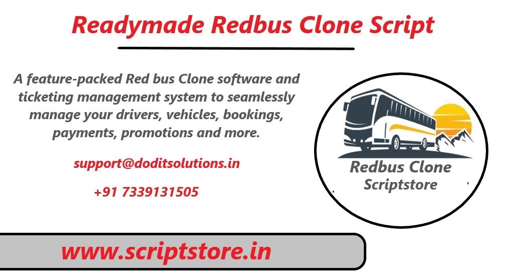 Dod_itSolutions's tweet image. #RedbusCloneScript , #OnlineBusBookingScript , #PHPBusBookingScript , #ReadymadeBusBookingScript , #Scriptstore.in
Contact :
Skype ID : doditsolutions
Email : support@doditsolutions.in , 
Mobile   : +91 7339131505
Landline : 0431-4000616
Link : scriptstore.in/product/asp-ne…