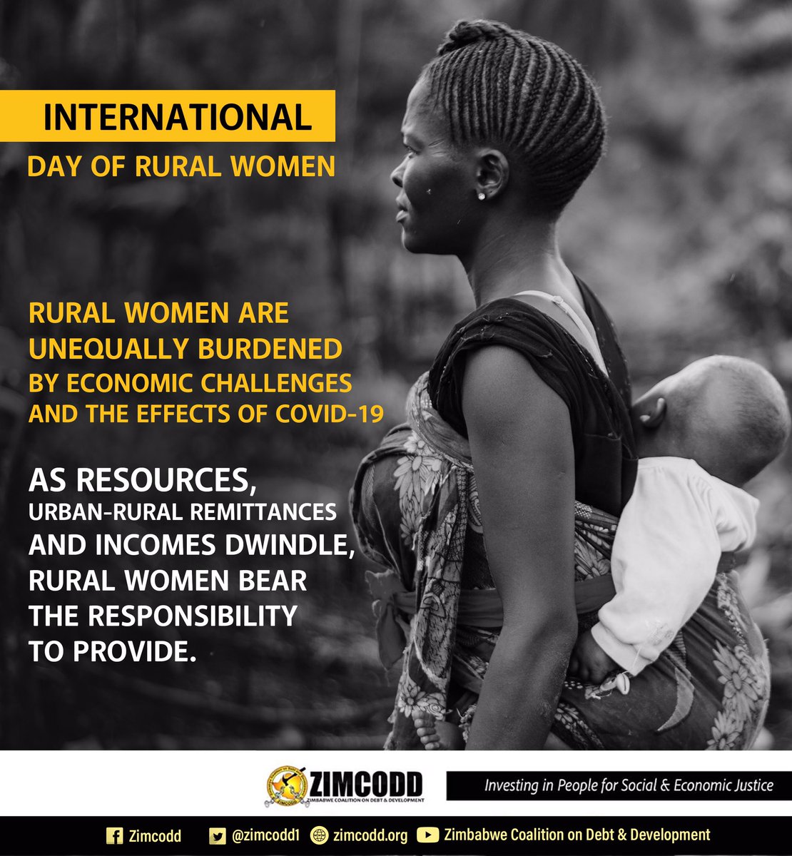 15 October is Int. Day of Rural Women. Yesterday was #DayOfTheGirl Rural women are more exposed &amp; need assistance in times of crisis. <a href="/MthuliNcube/">Prof. Mthuli Ncube</a> <a href="/edmnangagwa/">President of Zimbabwe</a> what safety net do you have for them under #COVID19? <a href="/UNIZIMTRUST/">UNIZIM TRUST #Students4Change #Youths4Change</a> <a href="/PRFTZim/">Poverty Reduction Forum Trust</a> <a href="/kubatana/">Kubatana</a> <a href="/RuralYoungWomen/">Rural Young Women Support Network</a> <a href="/womensassembly/">RuralWomensAssembly</a>