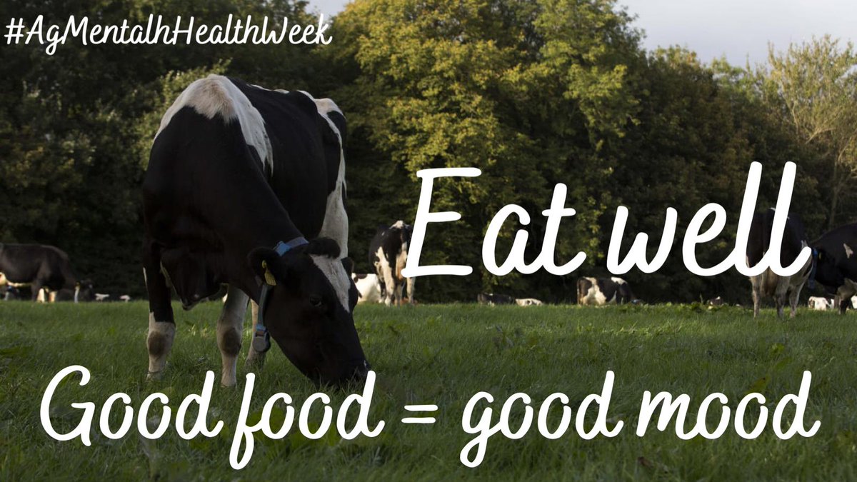 Our top tip on Mental Wellbeing today is....

A nutritional, healthy, balanced diet is key to keeping us focussed on a daily basis

#AgMentalHealthWeek #MentalWellbeing
