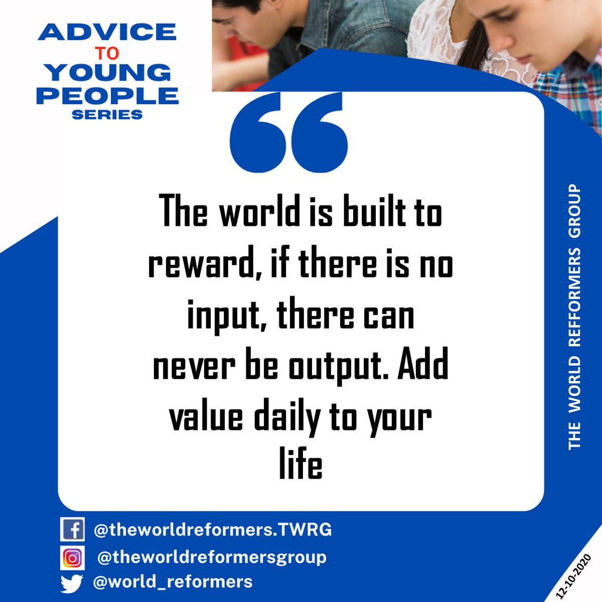 Fasomocornelius's tweet image. Hmm! According to the Law of Seed time and Harvest Time.
Value Adders can never go hungry!
#Add_value
#Be_Wise
#God_Is_Not_Mocked
#You_Reap_What_You_Sow
Many thanks @world_reformers  @SeunAjayi23 @OlugbengaTemid2 @DrPaulEnenche