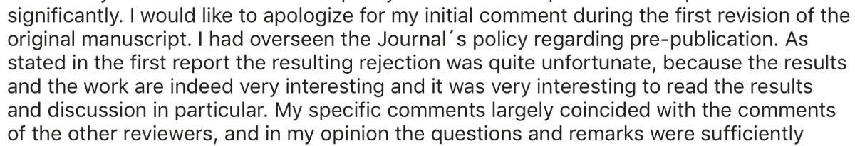 psobolewskiPhD's tweet photo. Still surprised the Editor sent such a review to us, but after our replies explaining #preprints, it turns out the Editor sent our back to Rev. #1 We got a 'mea culpa' and brief—positive—review to accept. Hopefully the Editor learned something too. #ASAPChem #ASAPBio https://t.co/esvgIMQv6X