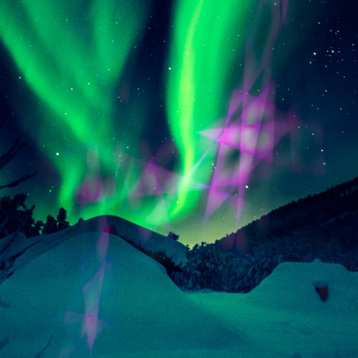 Colorful polar lights over snowy mountain

#photography_world 
#colorfullights #colorfullights🎆🎇 #colorfullights💡🔵🔴⚫️⚪️ #colorfullightseverywhere #colorfullightsmakemehappy