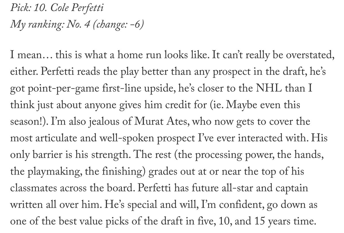 hustlerama's tweet photo. Scott Wheeler of @theathletic sure likes what #NHLJets did in round one of #NHLdraft last week https://t.co/uSkOpgdAfa