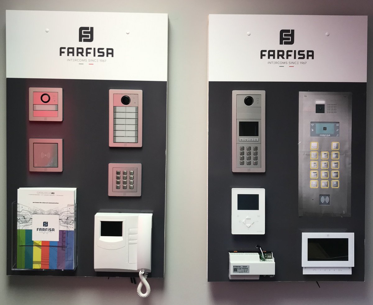 Check out our new Farfisa demo boards! Hopefully one day we will be able to arrange demo days again 🤞 #Demo #Covid19UK #SafetyFirst #Soon #SeeYouSoon #Security #WAITING