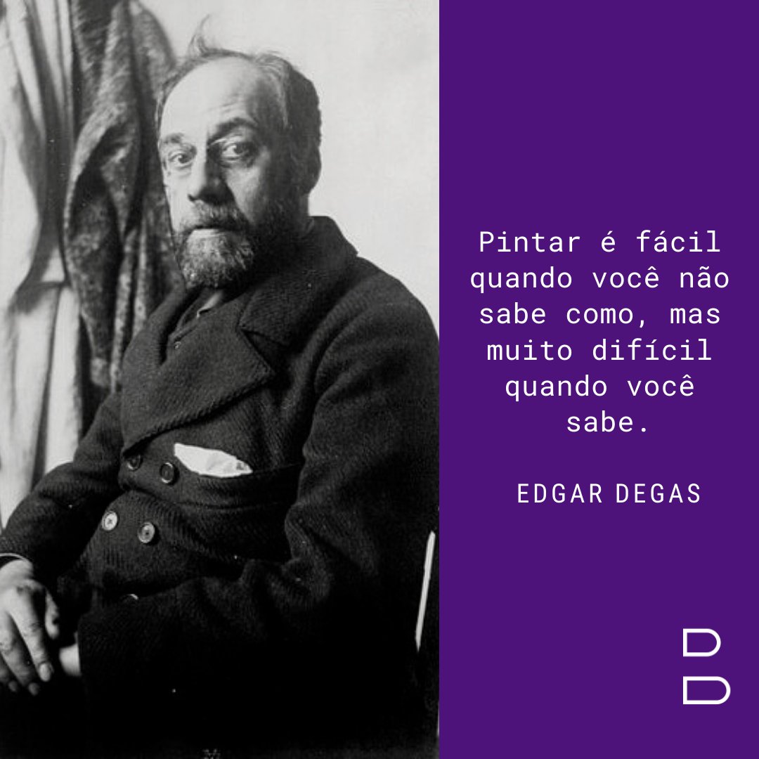 Blombo_art's tweet photo. #EDGARDEGAS
#FRASEDASEMANA
.
#blombo #arteonline #art #leilaoonline #blomboleiloes #arte #onlineauction #leilaodablombo #leilaodearte #artauction #artemoderna #mercadoonlinedearte #arteparatodos #galeriadearte #artgallery #artecontemporanea #marketplace #marketplacedablombo https://t.co/e7fgfWNhYr