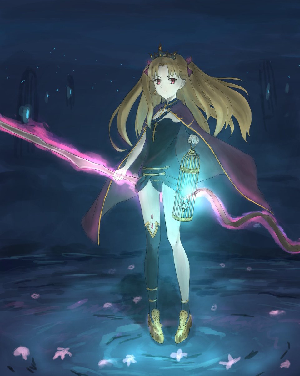 エレシュキガル(Fate) 「#画像を4枚晒したらrtがきてフォロワーがぶわーって増えると聞いて??? 」|O-DEN @Skeb募集中のイラスト