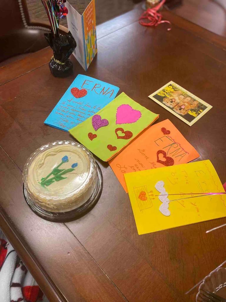Hearthstone_HC's tweet photo. We had a great time celebrating our very own Erna’s 103 Birthday on Friday!! She wanted to tell everyone thank you for all the cards that were sent in! https://t.co/bZA5r6mSOL