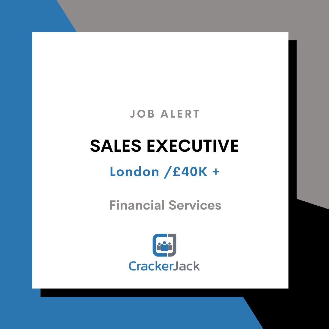 Are you a Sales Executive currently seeking employment London based?
Apply Now : l8r.it/OFjv with Full Job Description - #retweet #fridayjobs
#jobsinlondon #salesexecutivejobs #salesexecutivejobsinlondon #salesexecutiveswanted #salesexecutiveneeded #jobalertlondon