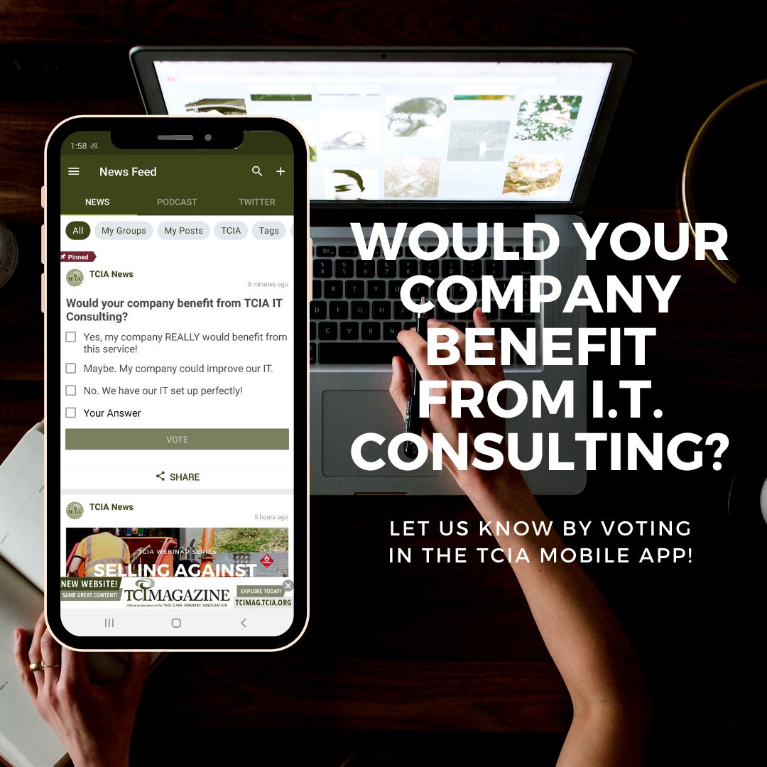 WeAreTCIA's tweet photo. If you feel that your company could benefit from a TCIA I.T. Consulting service, let us know and vote now through our mobile app!
Don’t have the TCIA mobile app? It’s easy to get started – just search for “TCIA” in the App Store or Google Play. https://t.co/Nu2UOZA2Vs