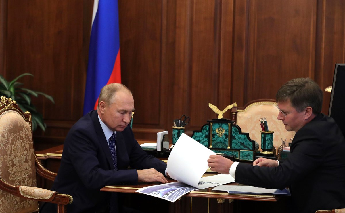 #Кремль: Встреча с главой компании «АЛРОСА» Сергеем Ивановым bit.ly/3nH60xL