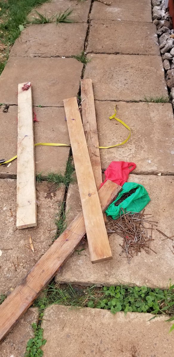 Materials zikafika site safely and construction started.