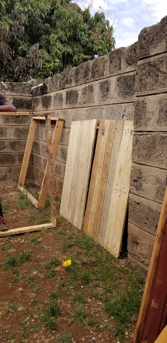 Materials zikafika site safely and construction started.