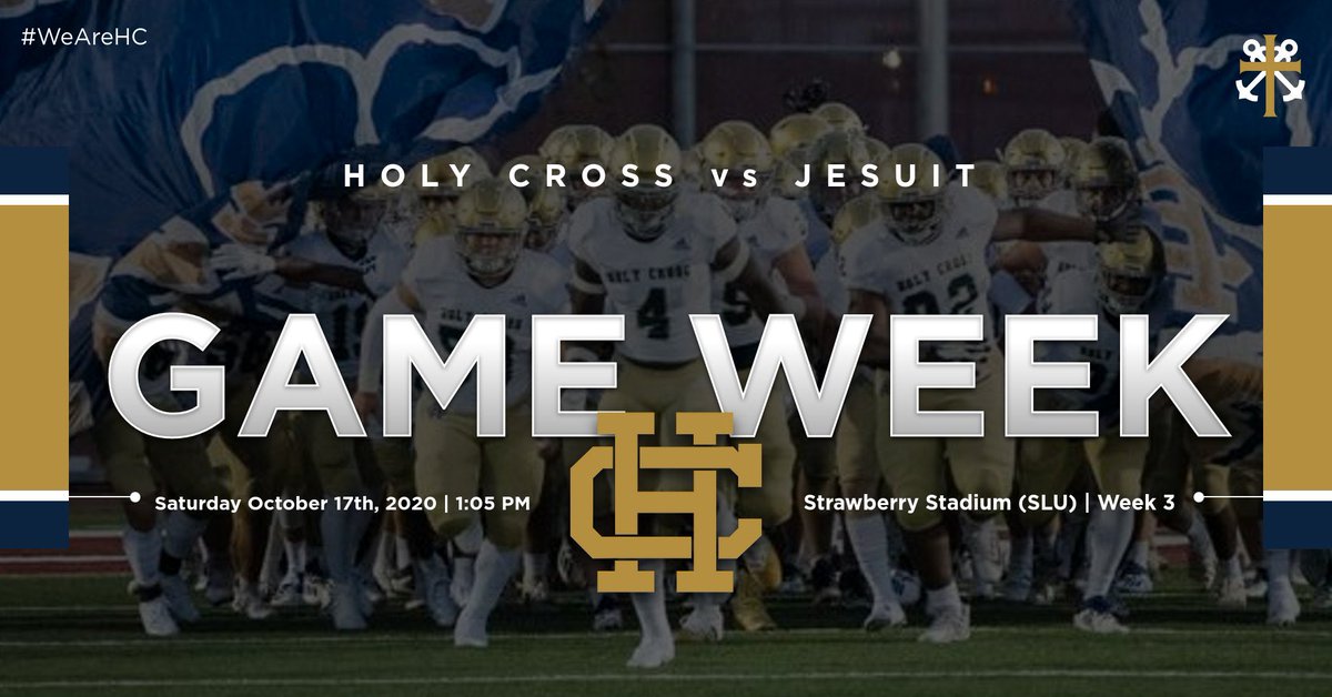 **GAME WEEK | WEEK 3**

The TIGERS take on the Jesuit Bluejays for the 101st meeting as they meet up at Strawberry Stadium on Saturday (10/17) afternoon! Kickoff is set for 1:05 PM. Can’t wait to see you there!Ticket information will be released early this week

#WeAreHC #COMPETE
