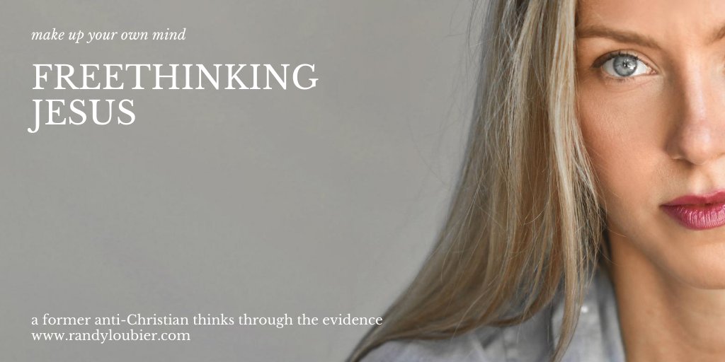 Thomastrades3X's tweet photo. Not telling you what to think, just to FREEthink for yourself. If you've had a hard time buying the whole Jesus thing, this will help. #freethink #freethinking #freethinkingjesus #reconsiderjesus #apologetics #acaseforchrist #christian #christianlogic
https://t.co/UL2YL7YW3A https://t.co/2WGz5Txl1E