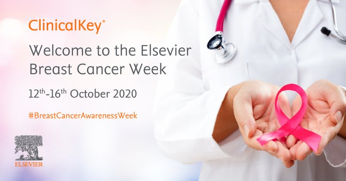 UHDBLibrary's tweet photo. Join Elsevier Breast Cancer Awareness Week. View ClinicalKey content and resources to support battling the disease. How can I get involved? Click here https://t.co/6uKehWBm3Y #BreastCancerAwarenessWeek #ClinicalKey #Pinktober #STATdx #ExperthPath #Immunoquery https://t.co/108SQlQOCN