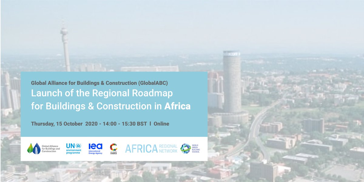 ClimateChance's tweet photo. [Save the date 15/10 Our Virtual Workshop #10 - Sustainable buildings and construction] co-organised with UNEP and Global Alliance for Buildings

🏗️🏠Regional Roadmap for #Buildings and #Construction in #Africa.

Information and register https://t.co/bupkH6wKic https://t.co/hctGLq43vi