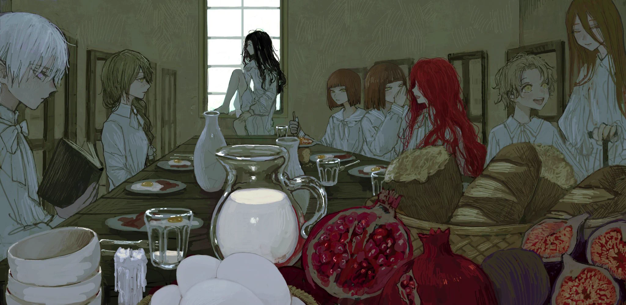 犯人は誰でしょう？ 4枚のイラストから推理してみて下さい。