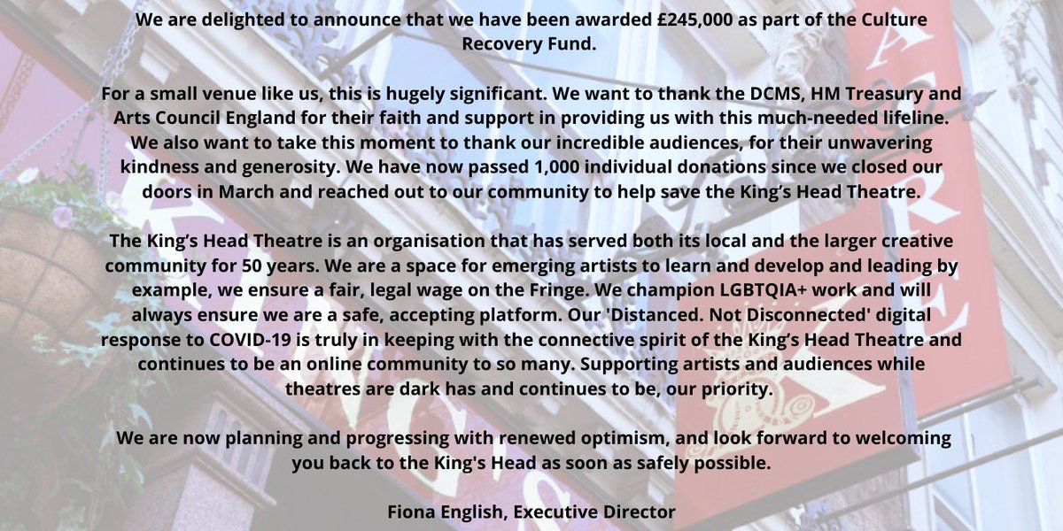 King's Head Theatre tweet media