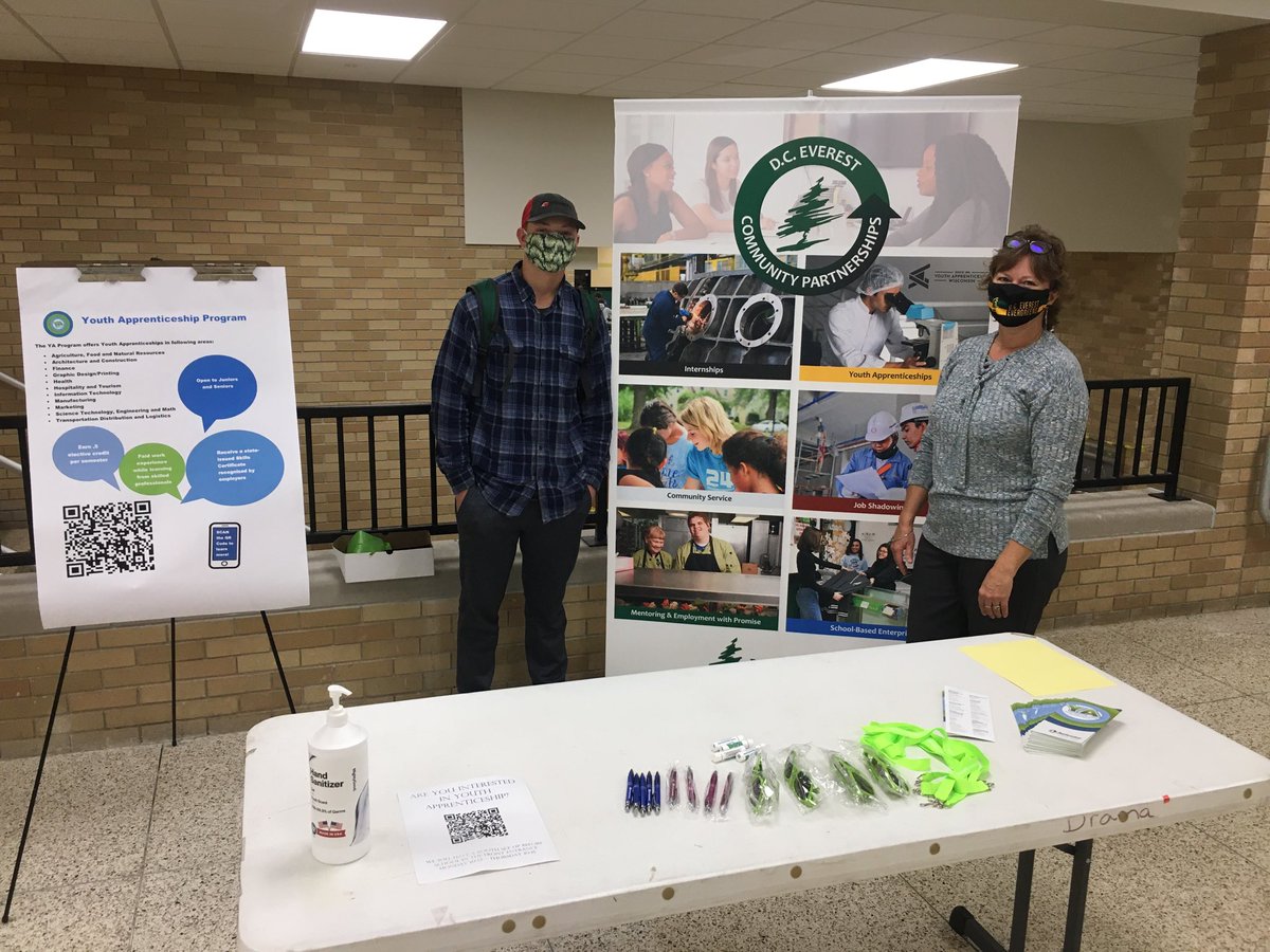 dce_cte's tweet image. DCE High School students: stop by the main entrance in the morning before school to learn more about Youth Apprenticeship!  #EverestPride #dcecte