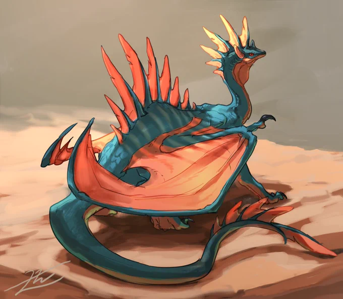 当社比ドラゴン成分多めなやつ
#ドラゴンのイラストだけで興味を持ってくれる方へ届け 