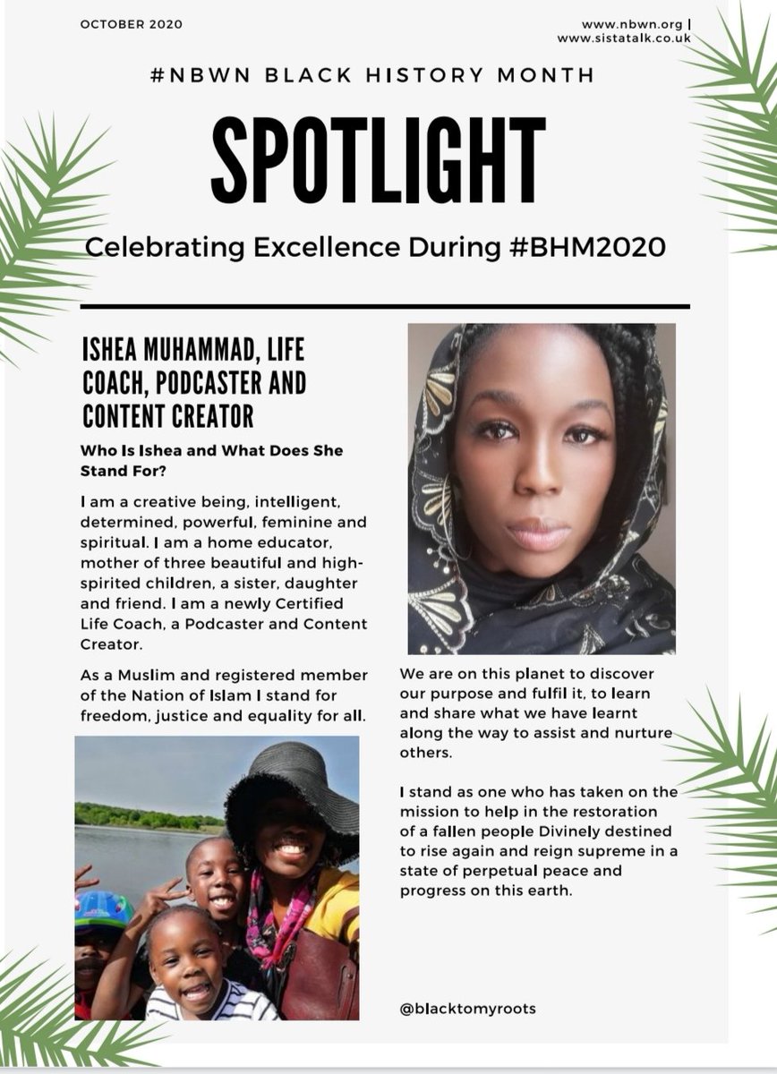 blacktomyroots's tweet photo. So grateful to have been featured in @SistaTalkUK this Black History Month! Read and share! #RetweeetPlease #BlackHistoryMonth #isheampodcast #womenempowerment #nbwn
@IsheaM https://t.co/dDy7csctZZ